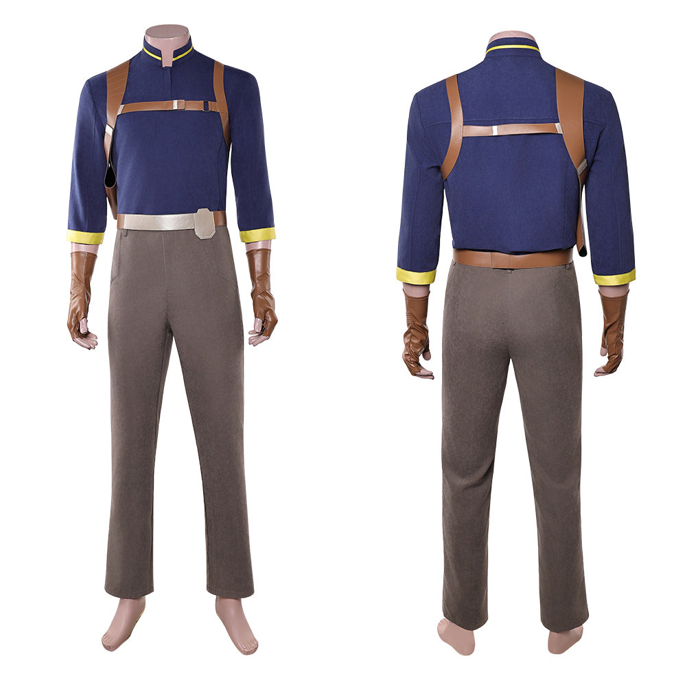 Cosplay Costume Lawson Maul: Seigneur de l'Ombre(2026) TV Cosplay Tenue Bleue et Grise Homme
