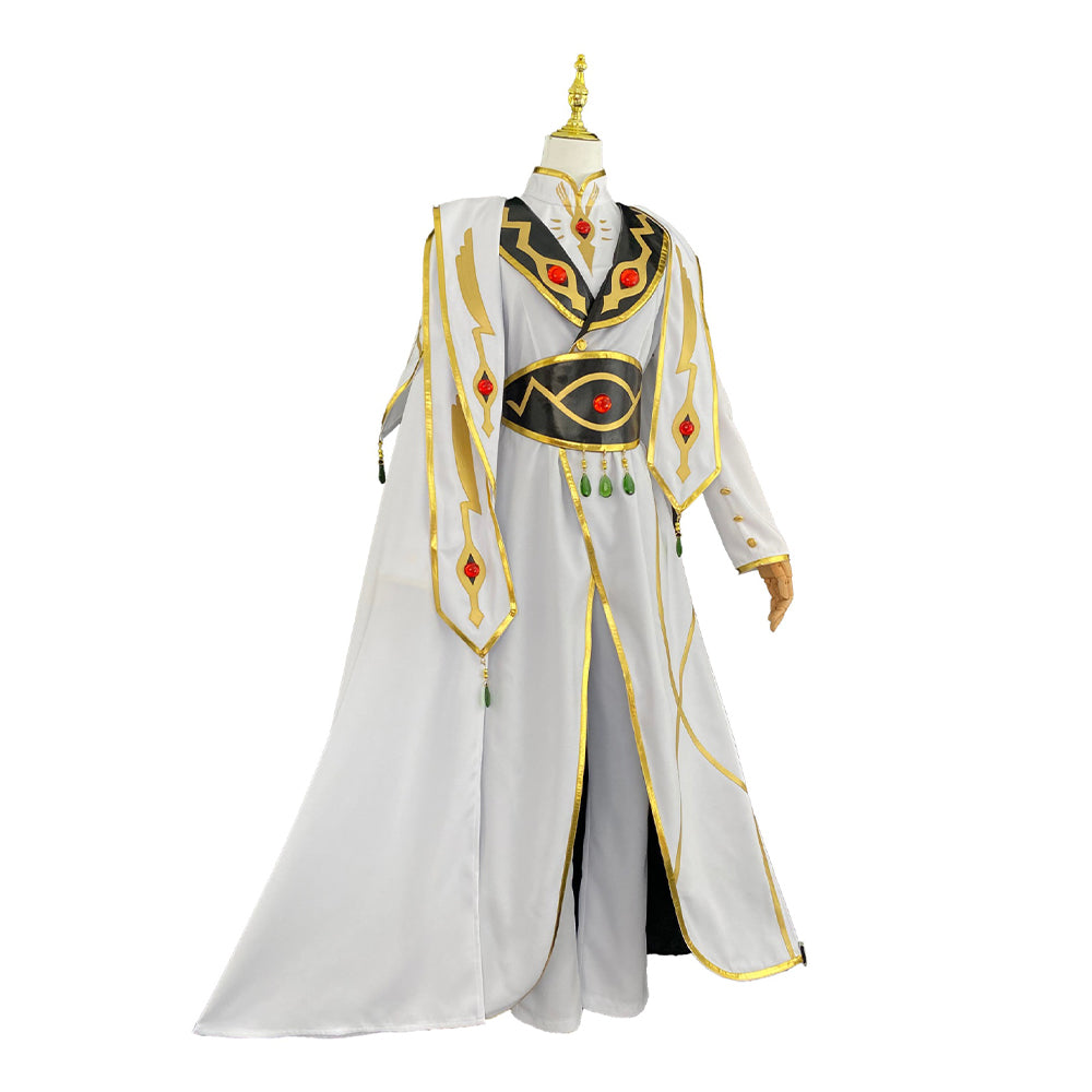 Cosplay Costume Lelouch vi Britannia Code Geass Anime Cosplay Tenue Blanche Homme