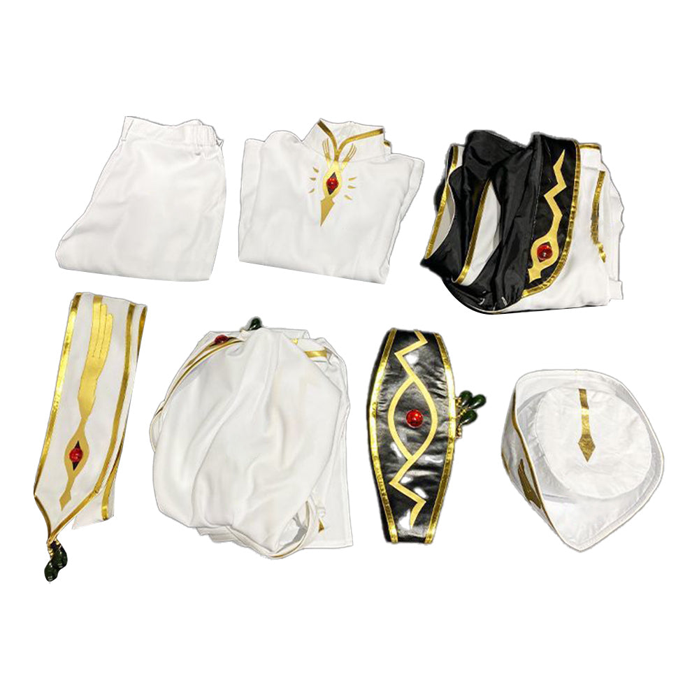 Cosplay Costume Lelouch vi Britannia Code Geass Anime Cosplay Tenue Blanche Homme