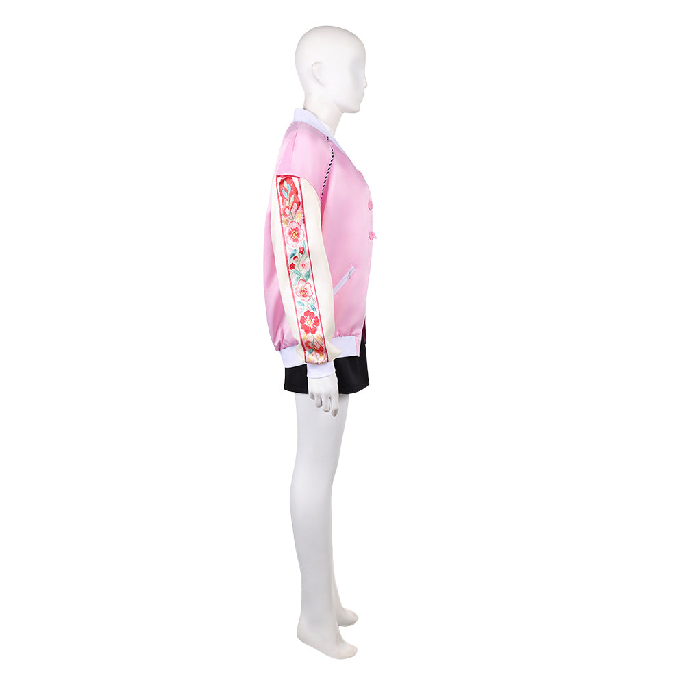Cosplay Costume Lu Shaotang Sakamoto Days(2026) Film Cosplay Tenue Rose et Noire Femme