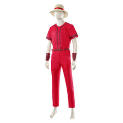 Cosplay Costume Luffy One Piece Live Action 2(2026) TV Cosplay Tenue Rouge Homme