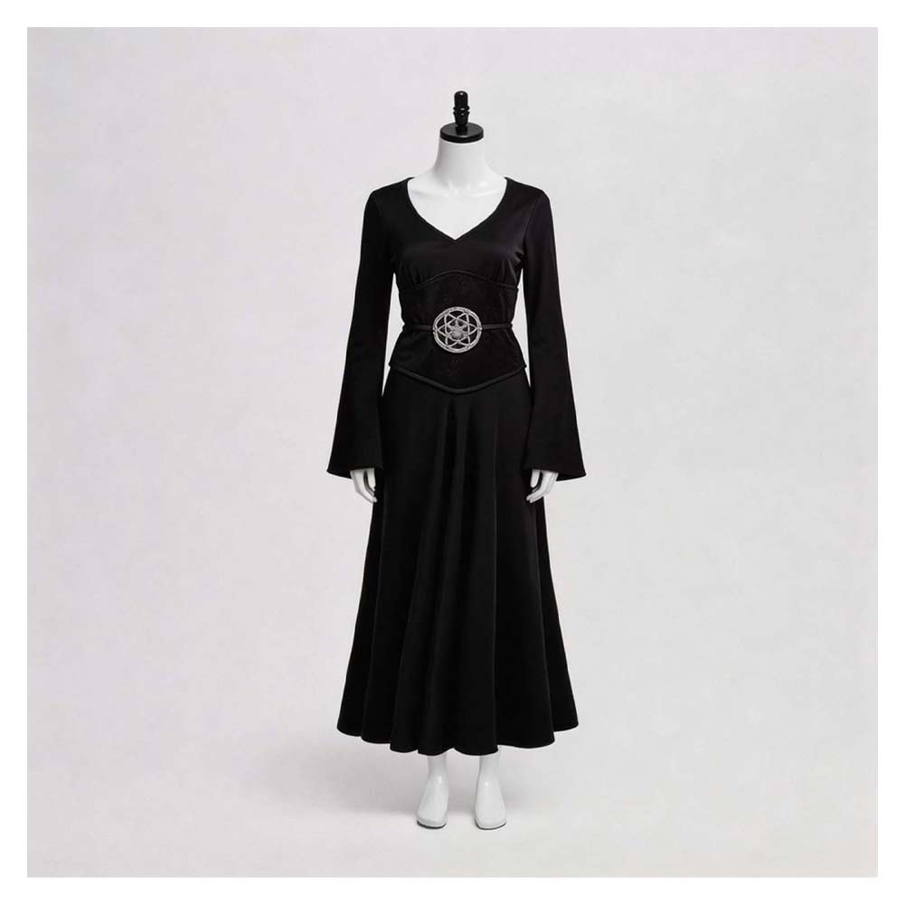 Cosplay Costume Lydia Beetlejuice Film Cosplay Robe Noire Femme