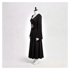 Cosplay Costume Lydia Beetlejuice Film Cosplay Robe Noire Femme
