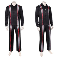 Cosplay Costume Mads Mikkelsen Dust Bunny Film Copsplay Tenue Noire Homme
