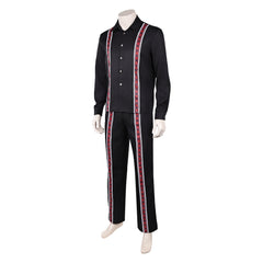 Cosplay Costume Mads Mikkelsen Dust Bunny Film Copsplay Tenue Noire Homme