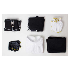 Cosplay Costume Maelle Clair Obscur: Expedition 33 Jeu Cosplay Tenue Noire et Blanche Femme