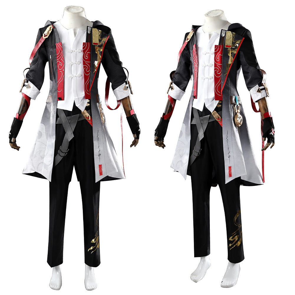 Cosplay Costume Male Trailblazer Honkai: Star Rail Jeu Cosplay Tenue Blanche et Noire Homme