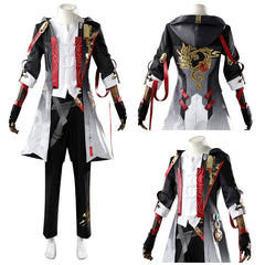 Cosplay Costume Male Trailblazer Honkai: Star Rail Jeu Cosplay Tenue Blanche et Noire Homme