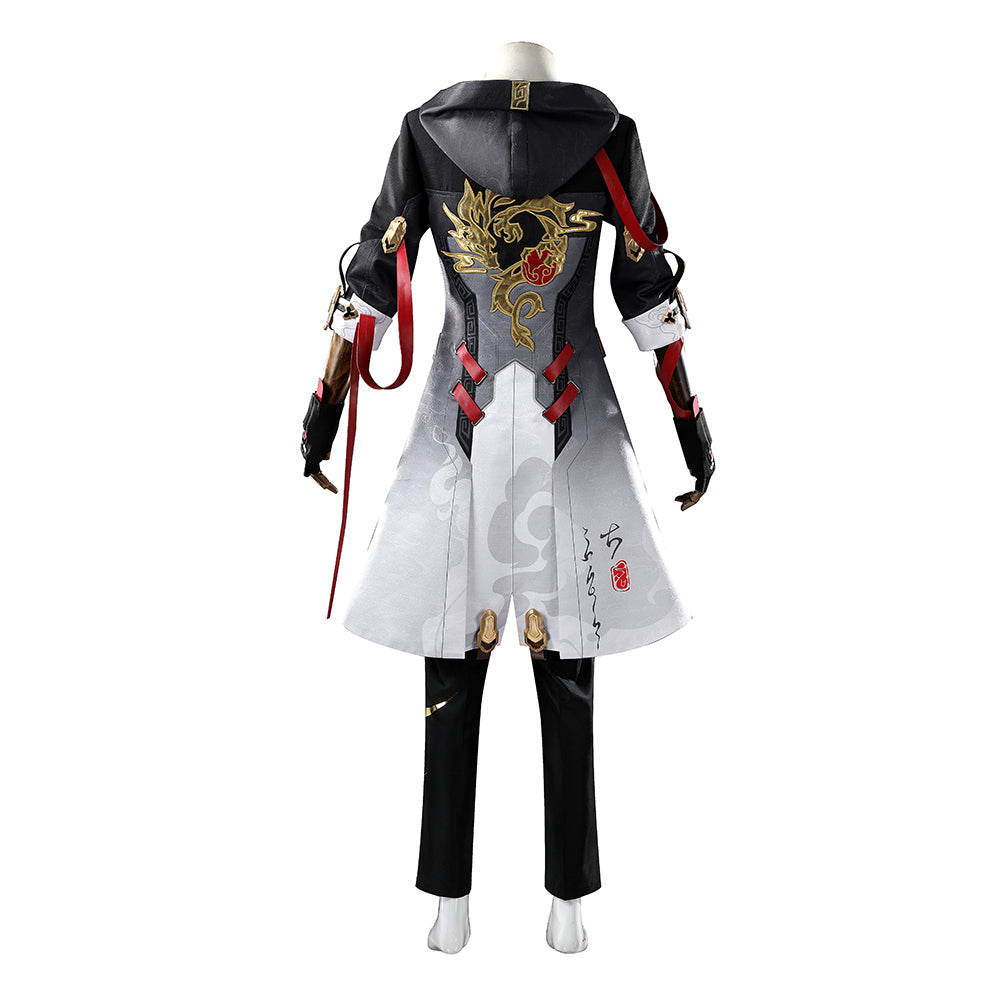 Cosplay Costume Male Trailblazer Honkai: Star Rail Jeu Cosplay Tenue Blanche et Noire Homme