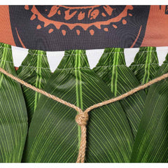 Cosplay Costume Maui Vaiana La Légende du Bout du Monde(2026) Film Cosplay Combinaison Imprimée Tatouage+Tablier Homme