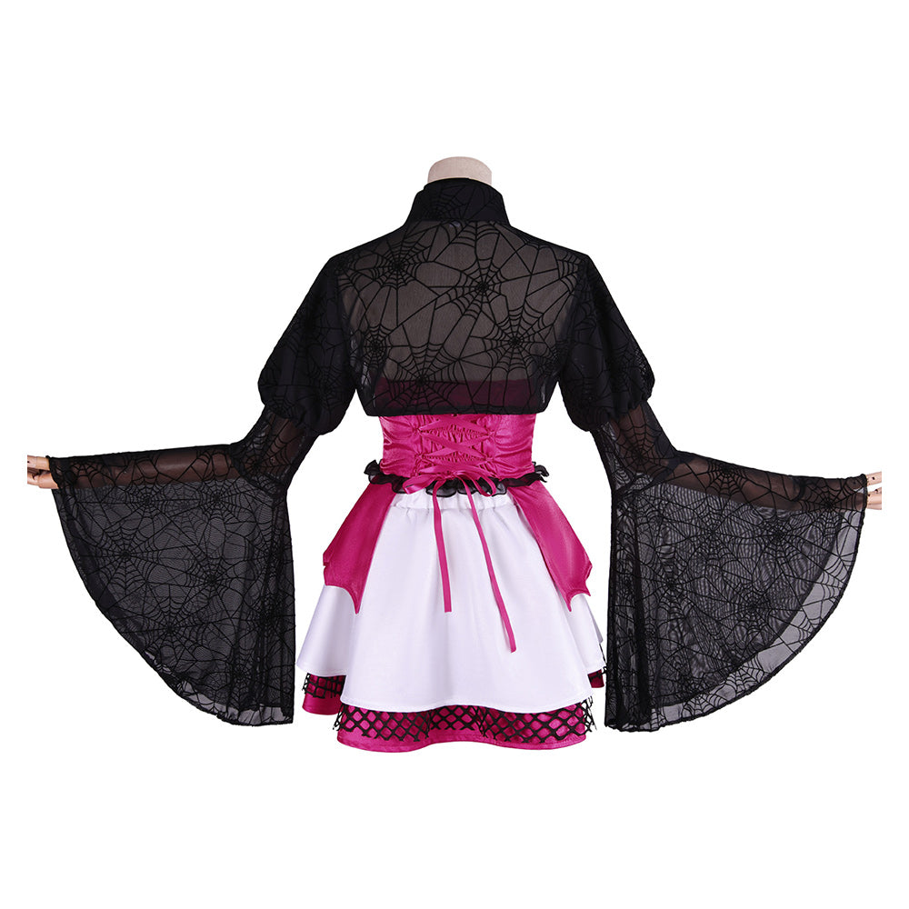 Cosplay Costume Mavis Dracula Monster High TV Cosplay Tenue Rouge Femme
