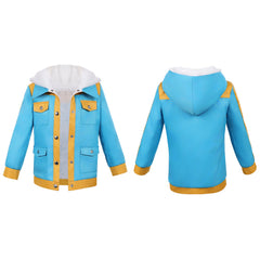 Cosplay Costume Max Mayfield Stranger Things: Chroniques de 1985(2026) TV Cosplay Manteau Bleue Enfant