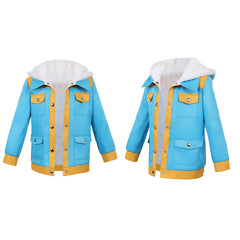 Cosplay Costume Max Mayfield Stranger Things: Chroniques de 1985(2026) TV Cosplay Manteau Bleue Enfant