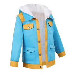 Cosplay Costume Max Mayfield Stranger Things: Chroniques de 1985(2026) TV Cosplay Manteau Bleue Enfant