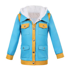 Cosplay Costume Max Mayfield Stranger Things: Chroniques de 1985(2026) TV Cosplay Manteau Bleue Enfant