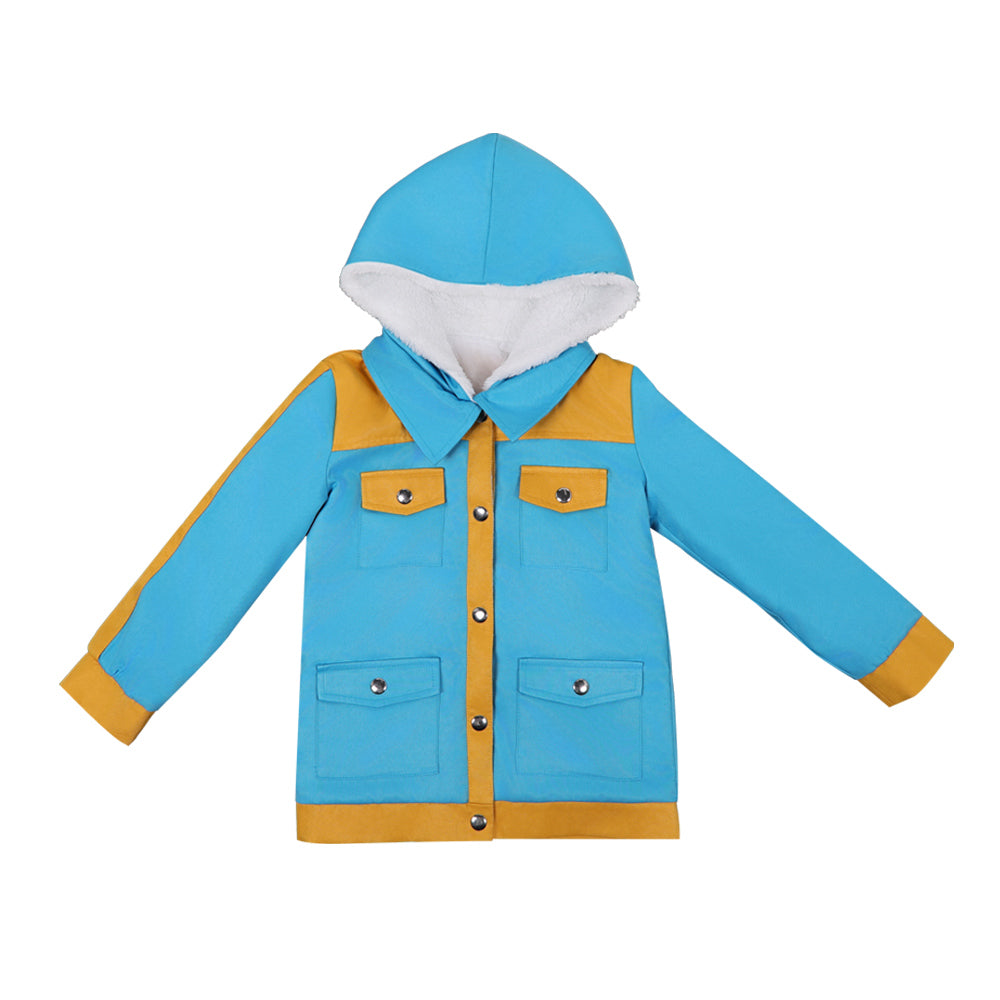 Cosplay Costume Max Mayfield Stranger Things: Chroniques de 1985(2026) TV Cosplay Manteau Bleue Enfant