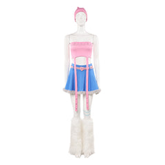 Cosplay Costume Mizi Alien Stage TV Cosplay Tenue Rose et Bleue Femme