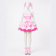 Cosplay Costume Mizi Alien Stage(2026) TV Cosplay Robe Rose Femme