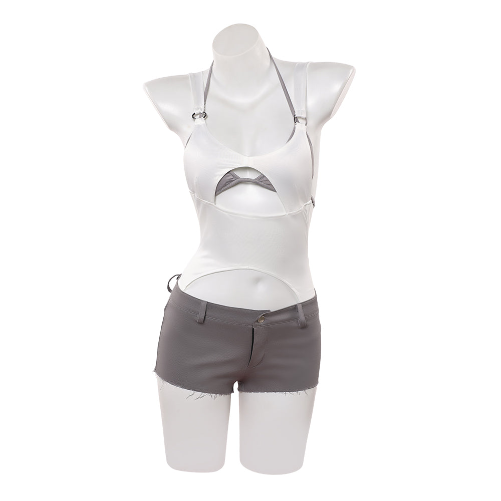 Cosplay Costume Mizi Alien Stage(2026) TV Cosplay Top Blanc+Short Femme