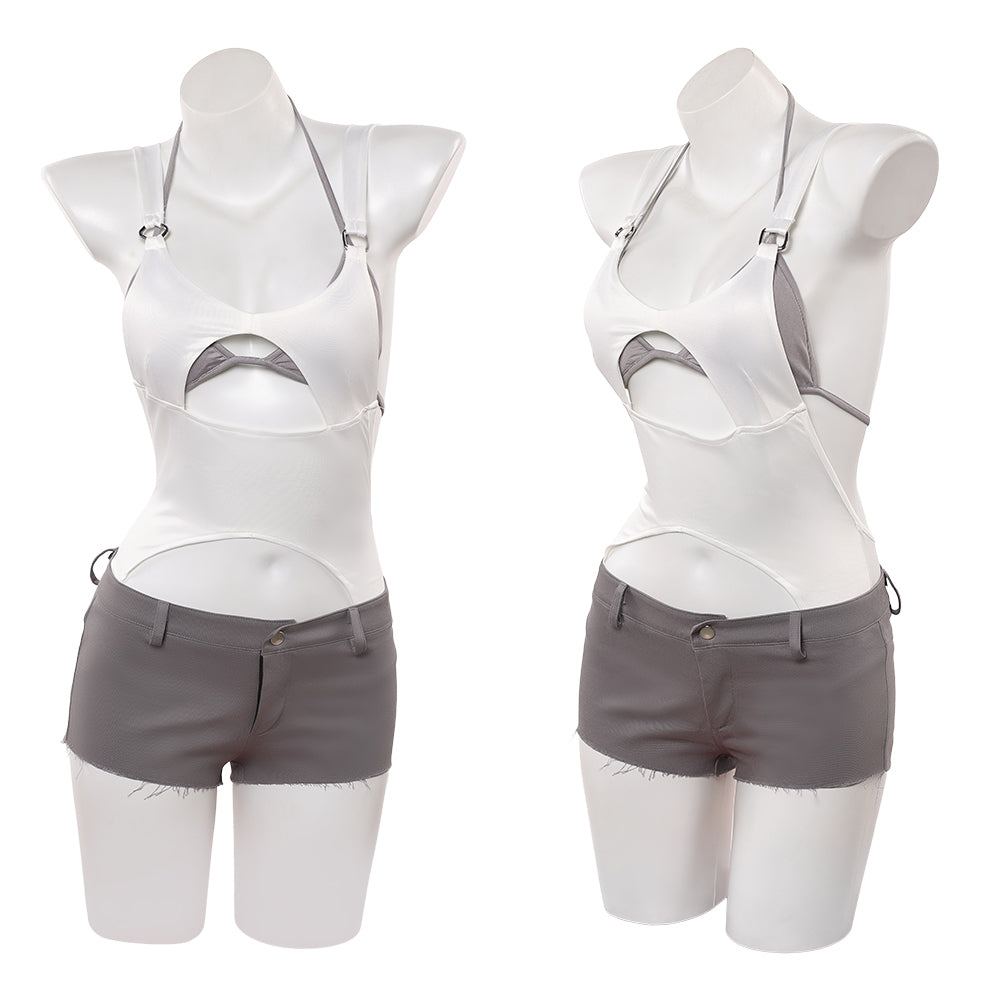 Cosplay Costume Mizi Alien Stage(2026) TV Cosplay Top Blanc+Short Femme