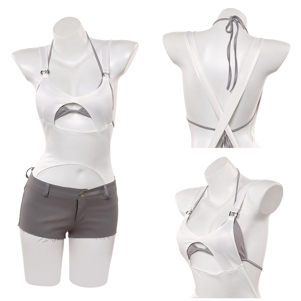 Cosplay Costume Mizi Alien Stage(2026) TV Cosplay Top Blanc+Short Femme