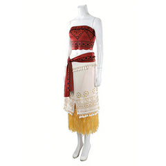 Cosplay Costume Moana Vaiana en Live Action(2026) Film Cosplay Tenue Beige et Jaune Femme