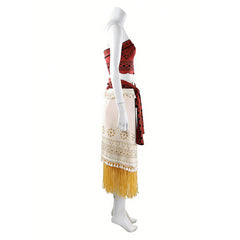 Cosplay Costume Moana Vaiana en Live Action(2026) Film Cosplay Tenue Beige et Jaune Femme