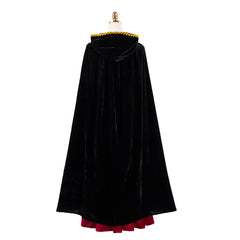 Cosplay Costume Mother Gothel Raiponce Film Cosplay Robe Noire et Rouge Femme
