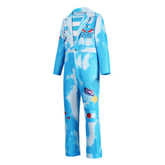 Cosplay Costume Mr. Smee Descendants: Wicked Wonderland(2026) Film Cosplay Combinaison Bleue Homme