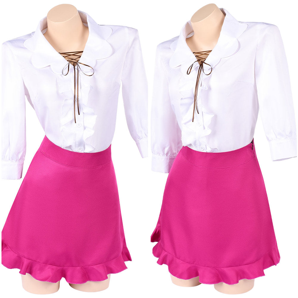 Cosplay Costume Nami One Piece Heroines(2026) Anime Cosplay Tenue Blanche et Rose Femme
