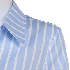 Cosplay Costume Nami One Piece Live Action 2(2026) TV Cosplay Tenue à Rayures Bleues Femme