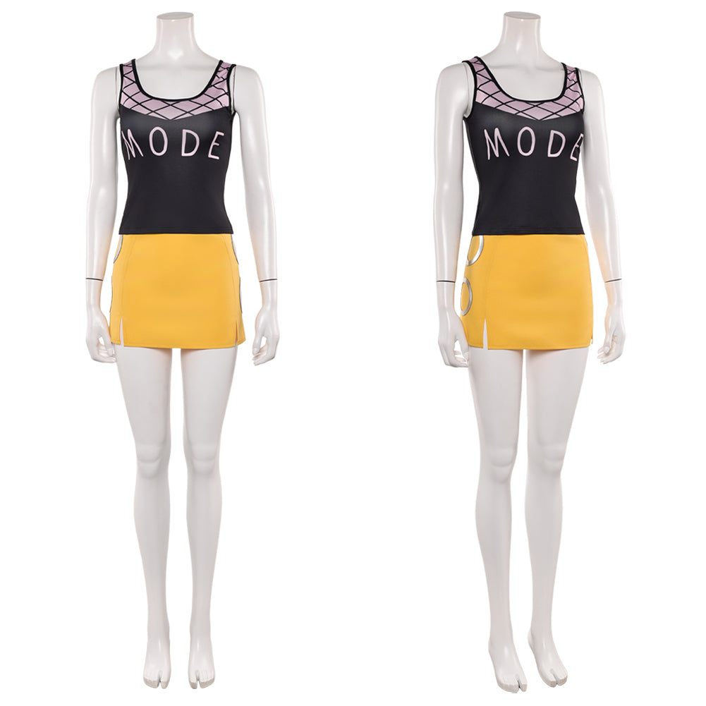 Cosplay Costume Nami One Piece Live Action 2(2026) TV Cosplay Tenue Jaune et Noire Femme