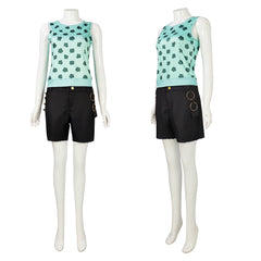 Cosplay Costume Nami One Piece Live Action 2(2026) TV Cosplay Tenue Noire et Verte Femme