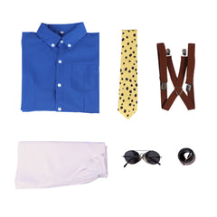 Cosplay Costume Nanami Kento Anime Cosplay Tenue Blanche et Bleue Femme