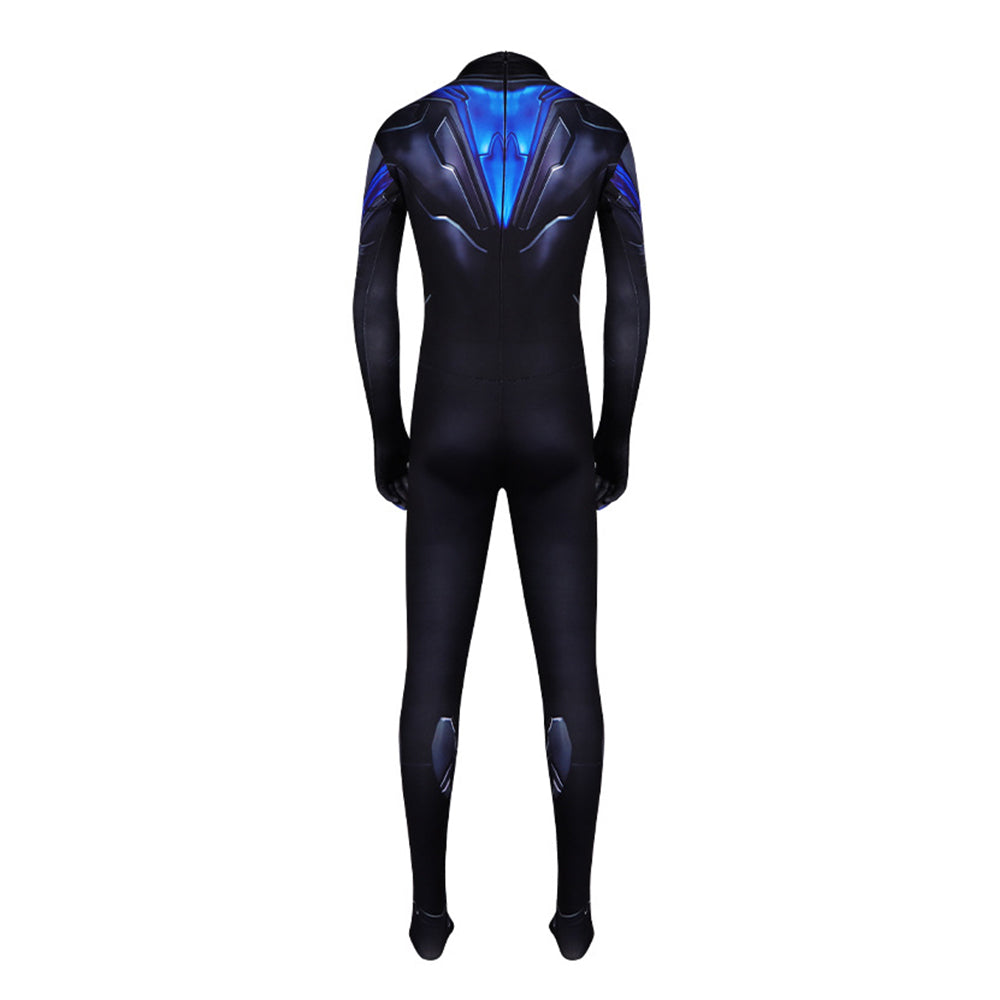 Cosplay Costume Nightwing The Batman Part II(2027) Film Cosplay Combinaison Bleue Homme