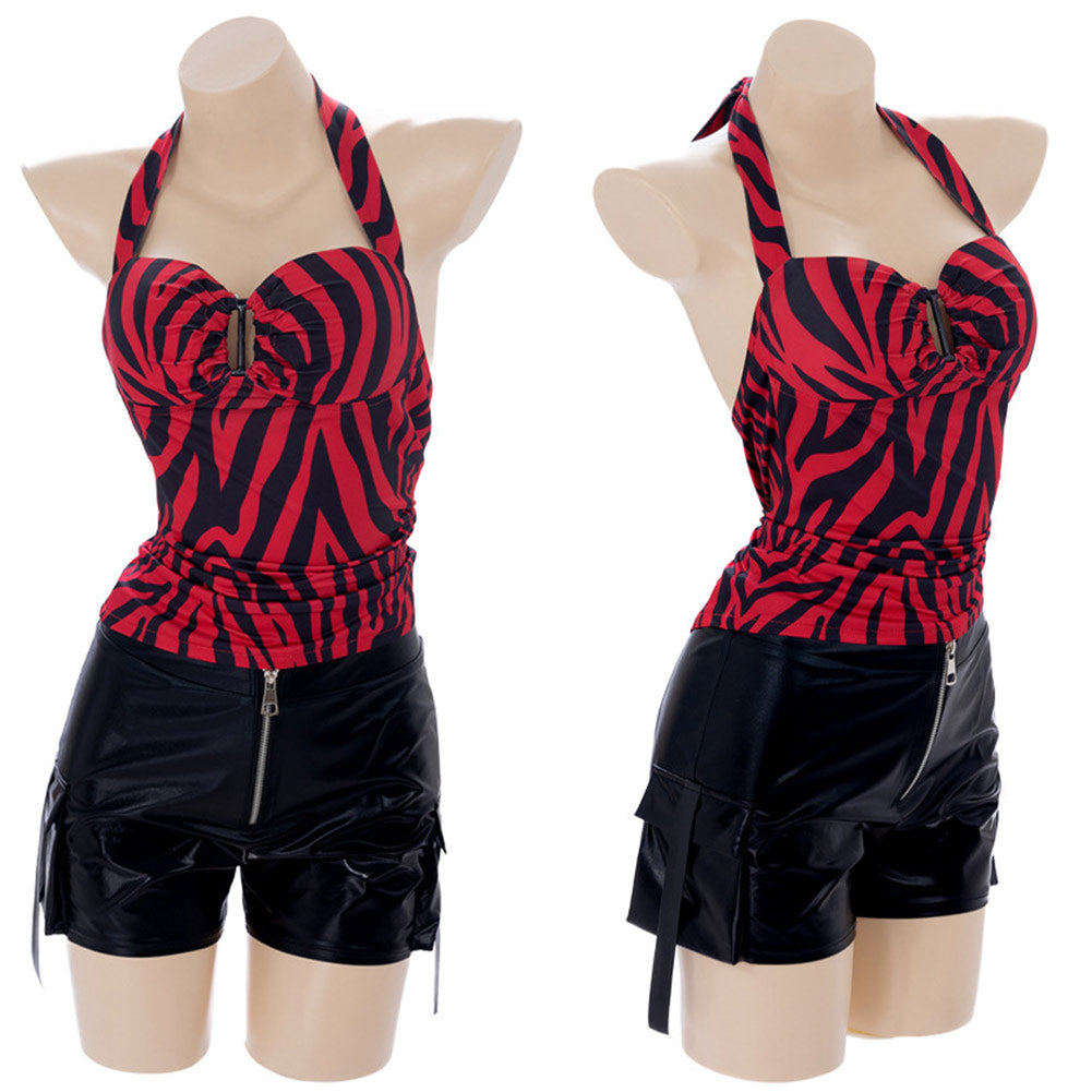 Cosplay Costume Nikki Obsession Film Cosplay Tenue Rouge et Noire Femme Ver.2
