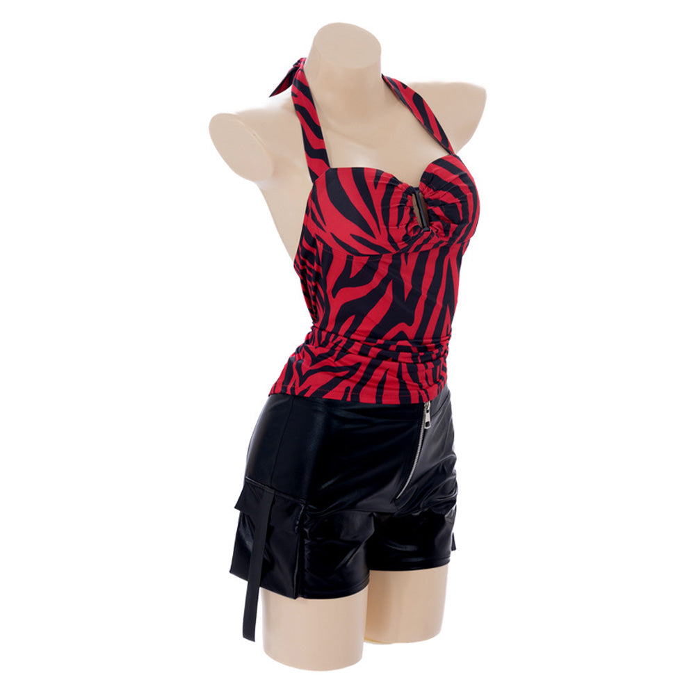 Cosplay Costume Nikki Obsession Film Cosplay Tenue Rouge et Noire Femme Ver.2