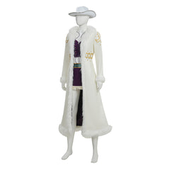 Cosplay Costume Niko Robin One Piece Live Action 2(2026) TV Cosplay Tenue Blanche et Violette Femme