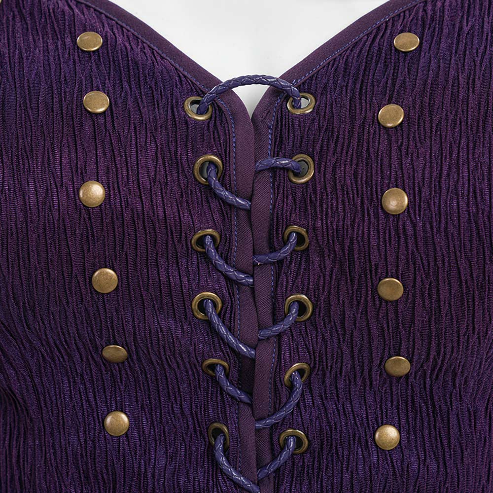 Cosplay Costume Niko Robin One Piece Live Action 2(2026) TV Cosplay Tenue Violette Femme