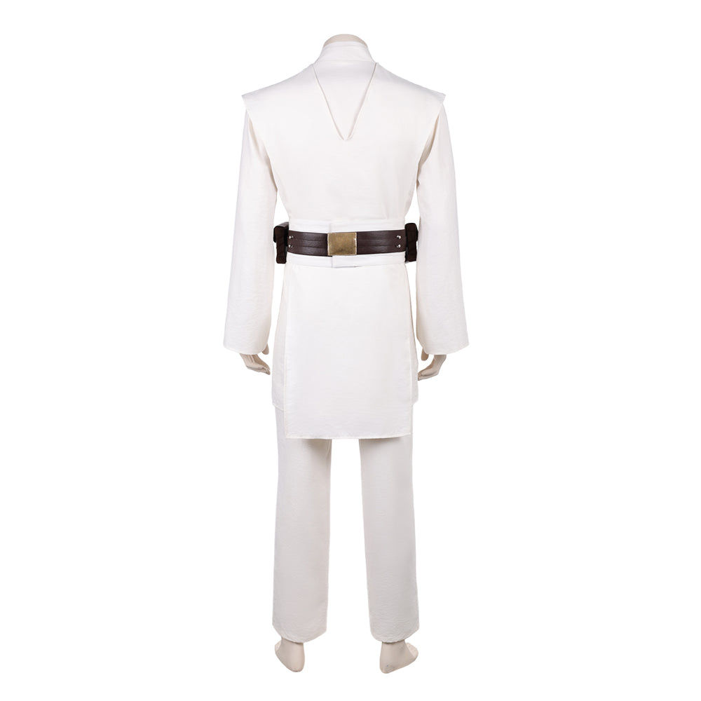 Cosplay Costume Obi-Wan Kenobi La Guerre des étoiles Film Cosplay Tenue Blanche Homme