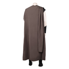 Cosplay Costume Odysseus The Odyssey(2026) Film Cosplay Tenue Noire avec Cape Marron Homme