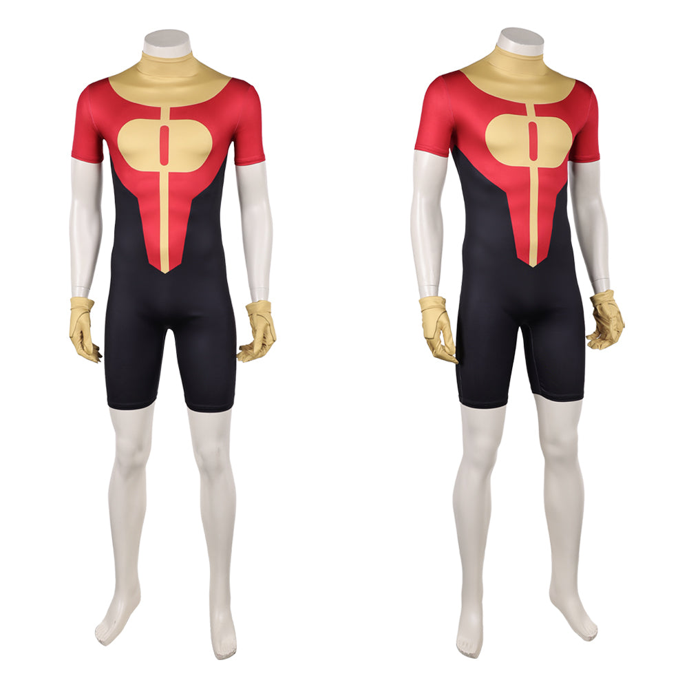 Cosplay Costume Oliver Grayson Invincible 4(2026) TV Cosplay Combinaison Rouge et Jaune Homme