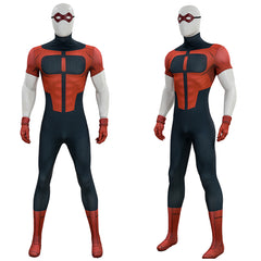 Cosplay Costume Oliver Grayson Invincible 4(2026) TV Cosplay Combinaison Rouge et Noire Homme Ver.2