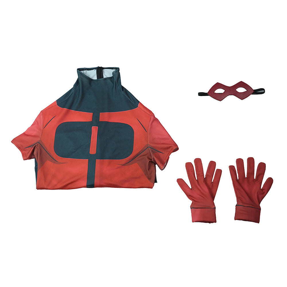 Cosplay Costume Oliver Grayson Invincible 4(2026) TV Cosplay Combinaison Rouge et Noire Homme Ver.2