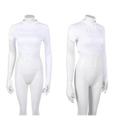 Cosplay Costume Padme Amidala La Guerre des Étoiles Film Cosplay Haut Blanc Femme