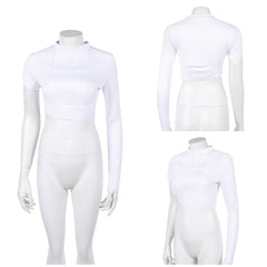 Cosplay Costume Padme Amidala La Guerre des Étoiles Film Cosplay Haut Blanc Femme