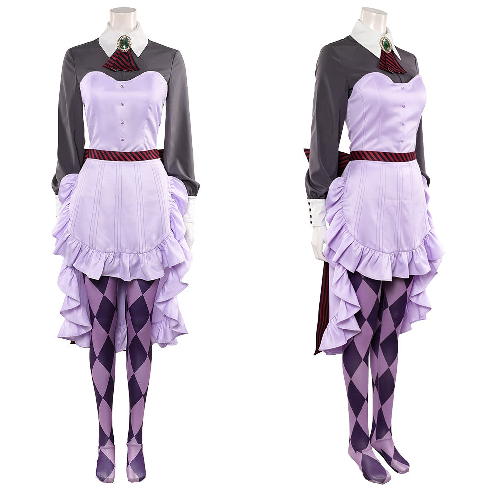 Cosplay Costume Perona One Piece: Heroines(2026) Anime Cosplay Robe Violette et Grise Femme