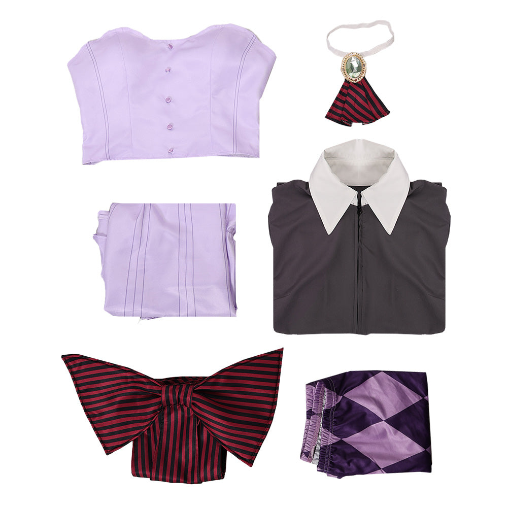 Cosplay Costume Perona One Piece: Heroines(2026) Anime Cosplay Robe Violette et Grise Femme