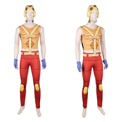 Cosplay Costume Pocoloco JJBA 7(2026) Anime Cosplay Tenue Jaune et Rouge Cosplay Costume