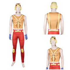 Cosplay Costume Pocoloco JJBA 7(2026) Anime Cosplay Tenue Jaune et Rouge Cosplay Costume